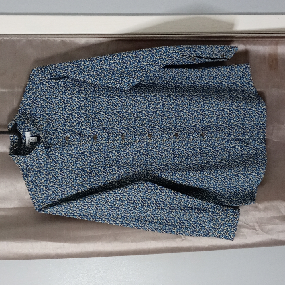 Bar III - 100% Cotton Shirt Navy/Yellow (15/15.5 Neck / 32-33 Sleeves)